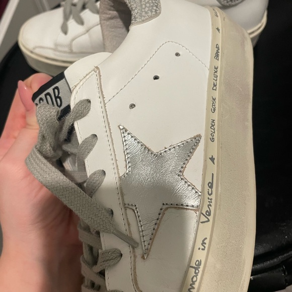 Women’s Golden Goose Hi Star Platform Sneakers Size 5 - Picture 10 of 10